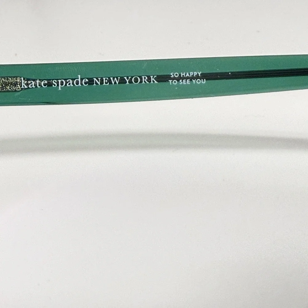 Kate Spade New York Eyeglasses K30047COS HT8 140 Pink Tortoise Green Cat Eye‎